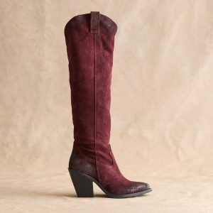 Cavaliere Boots - 40, Wine